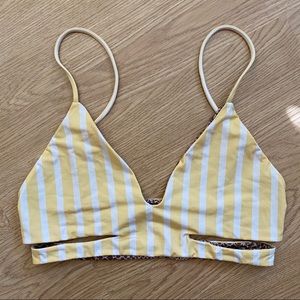 acacia swimwear - haku top in mellow yellow (XL)